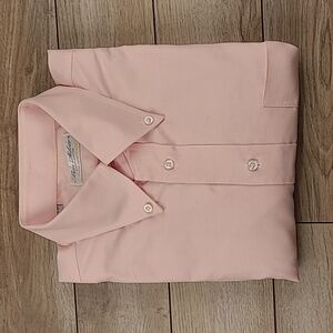 BEN SILVER Fine Shirtings Light Pink Cotton‎ Sz 16.5 - 33 Mens Dress Shirt